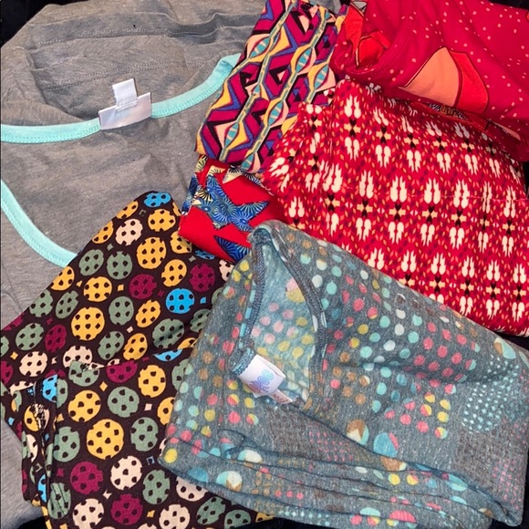 Lularoe OS leggings dress shirt skirt lot